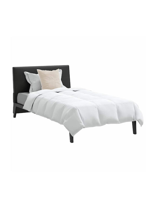 vidaXL Bettdecken-Set Einzelbett Daunen 140x220cm White 2Stück