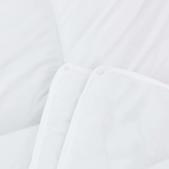 vidaXL Duvet Set Double with Microfiber Filling 200x200cm White 3pcs