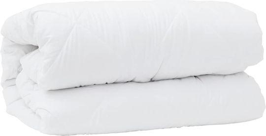 vidaXL Duvet Set Double with Microfiber Filling 200x200cm White 3pcs