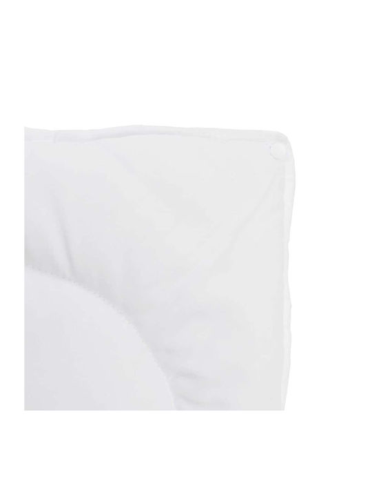 vidaXL Duvet Set Single with Microfiber Filling 135x200cm White 2pcs