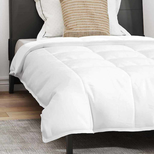 vidaXL Bettdecken-Set Einzelbett Daunen 155x220cm White 2Stück