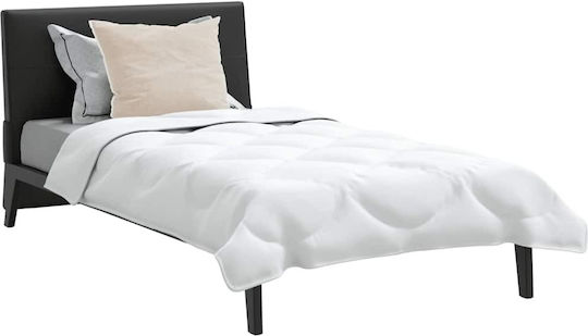 vidaXL Bettdecken-Set Einzelbett mit Microfiber-Füllung 135x220cm White 2Stück