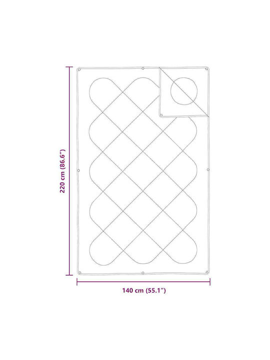 vidaXL Σετ Πάπλωμα Μονό με Γέμιση Microfiber 140x220εκ. Λευκό 2τμχ