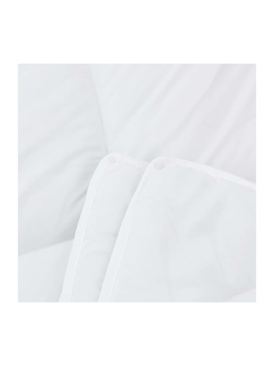 vidaXL Duvet Set Single with Microfiber Filling 140x220cm White 2pcs