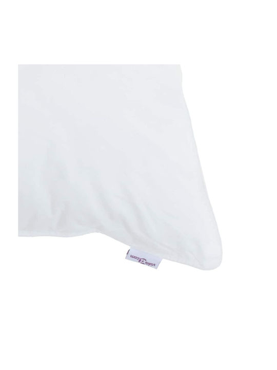vidaXL Set Pilotă Single cu Umplutură Microfiber 135x200cm Alb 2buc