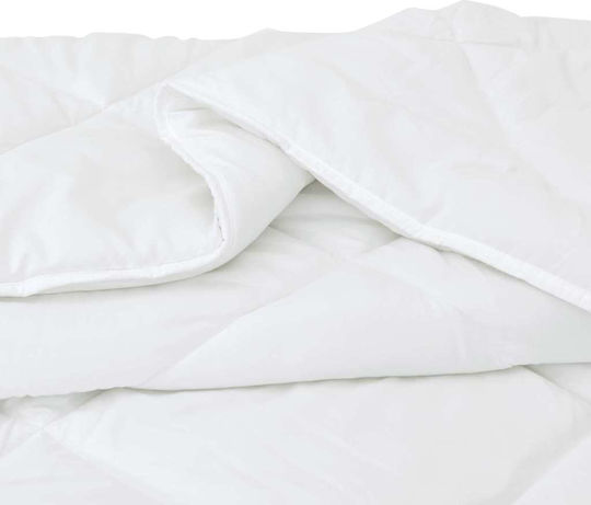 vidaXL Σετ Πάπλωμα Διπλό με Γέμιση Microfiber 200x200εκ. Λευκό 3τμχ