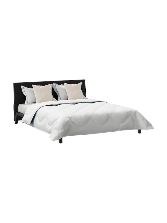 vidaXL Bettdecken-Set Großes Doppelbett mit Microfiber-Füllung 240x200cm White 3Stück
