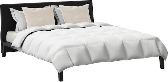 vidaXL Bettdecken-Set Doppelbett mit Microfiber-Füllung 200x220cm White 3Stück