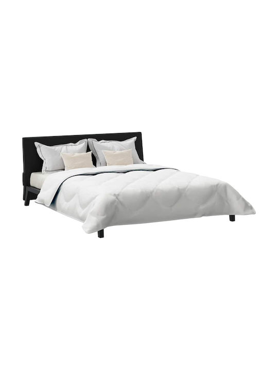 vidaXL Duvet Set Double with Microfiber Filling 200x200cm White 3pcs