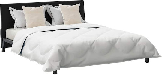 vidaXL Σετ Πάπλωμα Υπέρδιπλο με Γέμιση Microfiber 240x220εκ. Λευκό 3τμχ