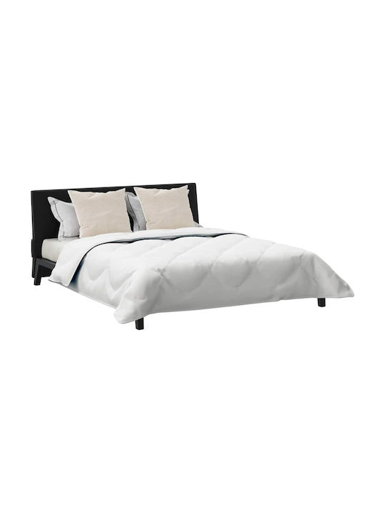 vidaXL Σετ Πάπλωμα Υπέρδιπλο με Γέμιση Microfiber 240x220εκ. Λευκό 3τμχ