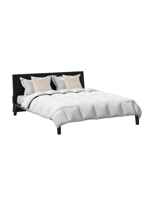 vidaXL Bettdecken-Set Doppelbett mit Microfiber-Füllung 200x240cm White 3Stück