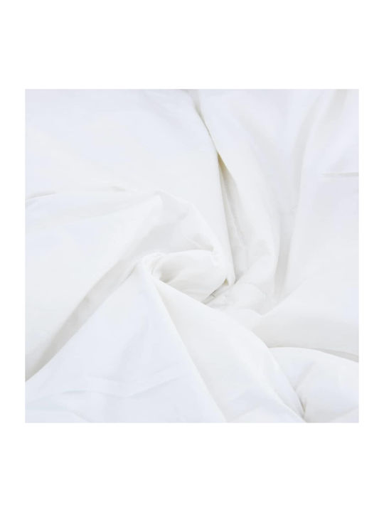 vidaXL Bettdecken-Set Großes Doppelbett mit Microfiber-Füllung 220x260cm White 3Stück