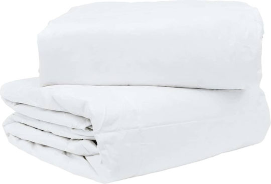vidaXL Bettdecken-Set Großes Doppelbett mit Microfiber-Füllung 220x260cm White 3Stück