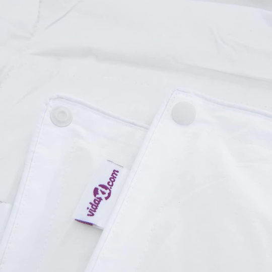 vidaXL Комплект Пухено Куинсайз с Пълнеж Microfiber 240x200бр Бял 3бр
