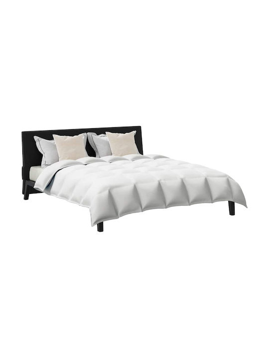 vidaXL Bettdecken-Set Großes Doppelbett mit Microfiber-Füllung 240x200cm White 3Stück