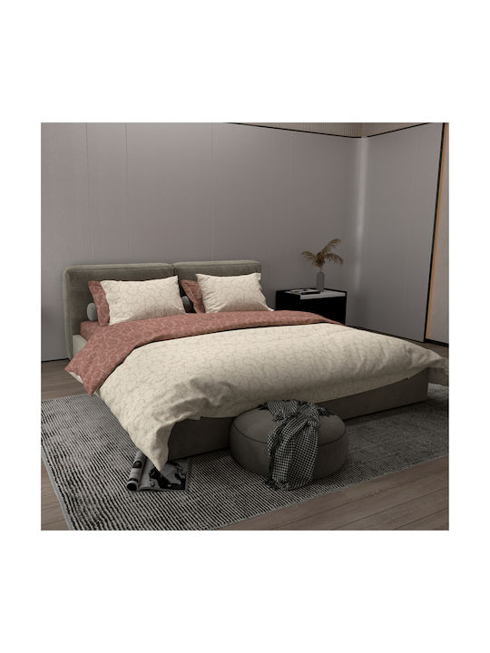 Charalambidis Textiles Salonica Pillowcase Set Red 52x72cm.