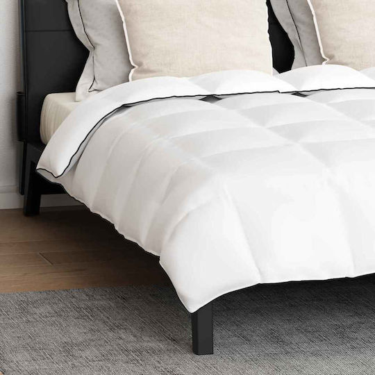vidaXL Σετ Πάπλωμα Υπέρδιπλο με Γέμιση Microfiber 220x260εκ. Λευκό 3τμχ