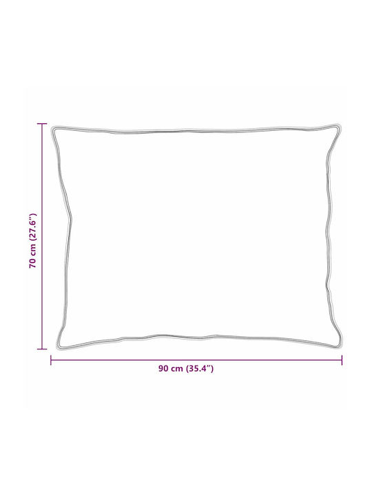 vidaXL Duvet Set Double with Microfiber Filling 200x220cm White 3pcs