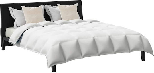 vidaXL Σετ Πάπλωμα Υπέρδιπλο με Γέμιση Microfiber 220x260εκ. Λευκό 3τμχ