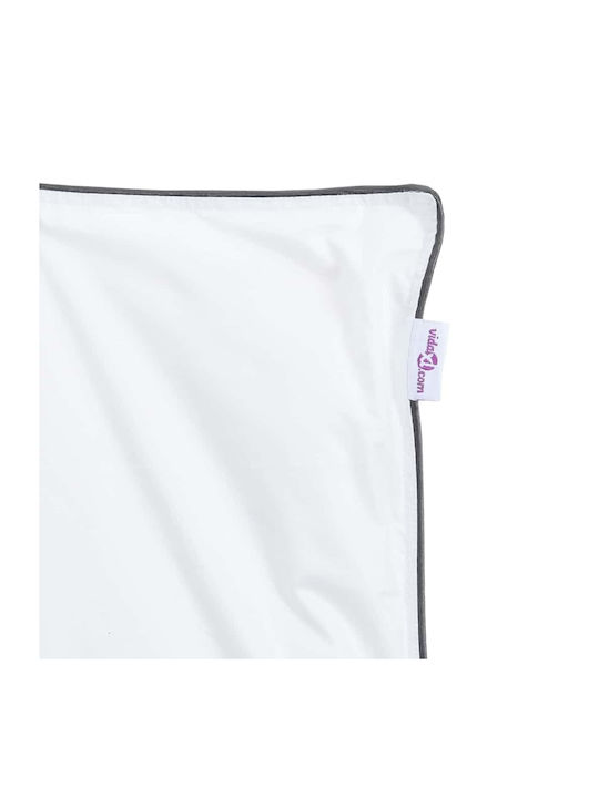 vidaXL Bettdecken-Set Doppelbett mit Microfiber-Füllung 200x200cm White 3Stück