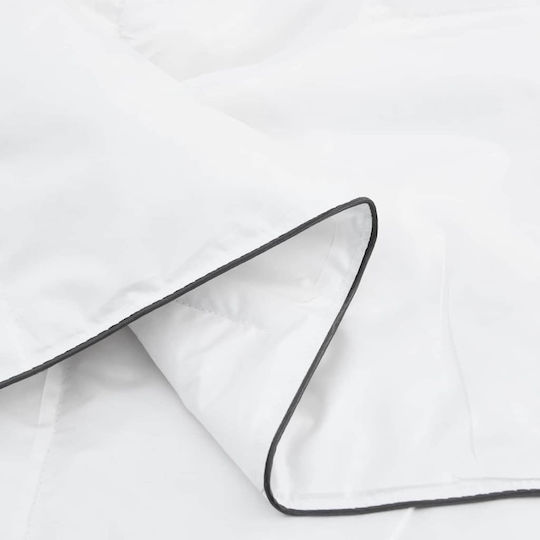vidaXL Bettdecken-Set Doppelbett mit Microfiber-Füllung 200x240cm White 3Stück