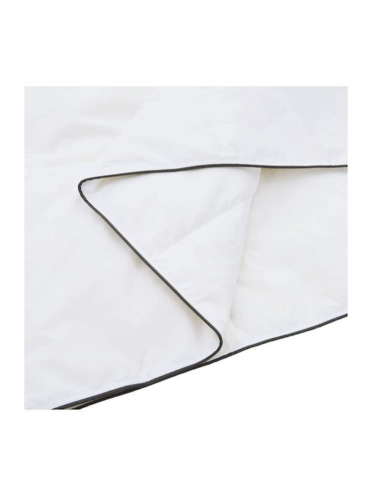 vidaXL Bettdecken-Set Doppelbett mit Microfiber-Füllung 200x240cm White 3Stück