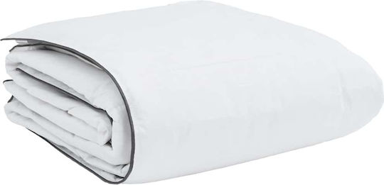 vidaXL Duvet Set Double with Microfiber Filling 200x200cm White 3pcs