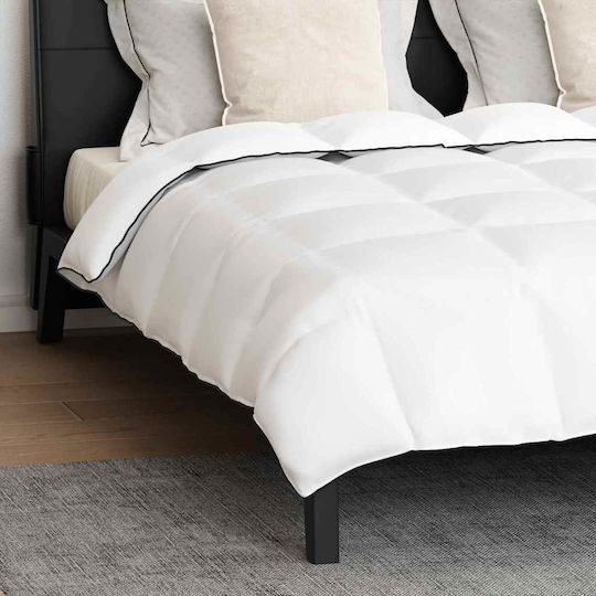vidaXL Bettdecken-Set Doppelbett mit Microfiber-Füllung 200x240cm White 3Stück