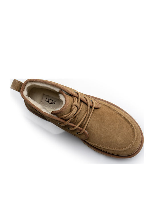 Neumel Suede Καφέ Chelsea Μποτάκια