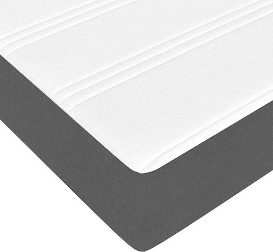 Betten Unterlage Einzel mit Stoff Dunkelgrau mit Matratze 90x200cm