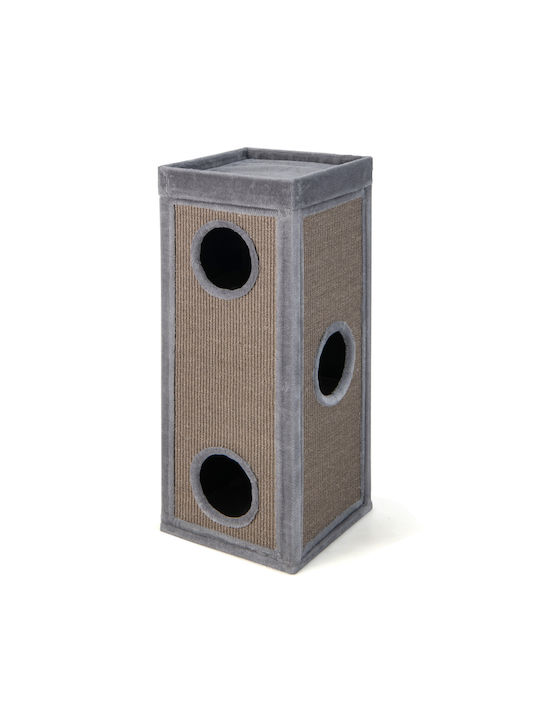 Costway Scratching Post Cat Trees Gray 4 levels 40x40x99cm