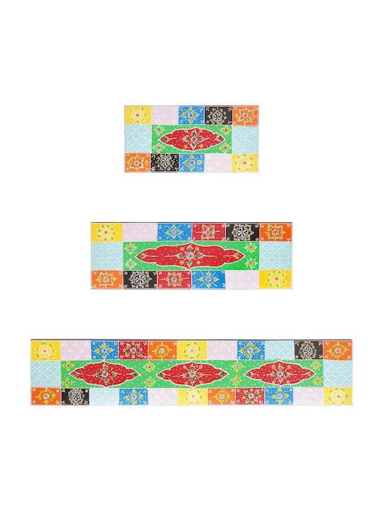 Wall Shelves Multicolour 3 Pieces 100x20x6 cm