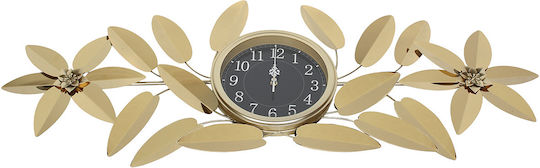 Keskor Wall Clock Metallic Gold 115x43cm