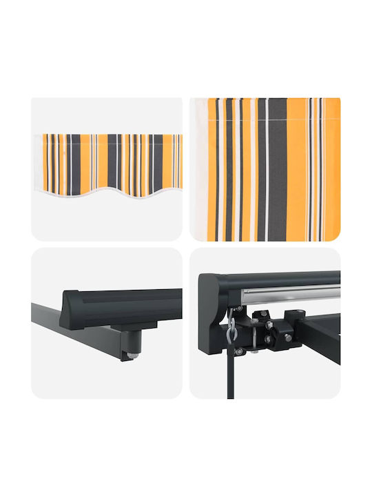 vidaXL Awning Frame for Terrace 3x2.5m