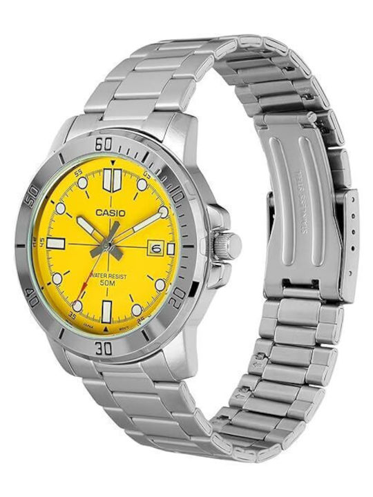 Casio Колекция Мъжки Часовник 49мм На Батерия Сребрист