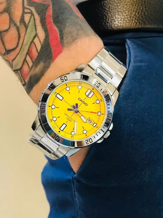 Casio Колекция Мъжки Часовник 49мм На Батерия Сребрист