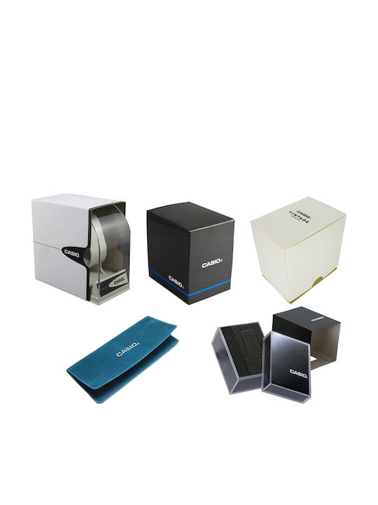 Casio Collection Ανδρικό Ρολόι 40mm Μπαταρίας με Μπλε Μεταλλικό Μπρασελέ
