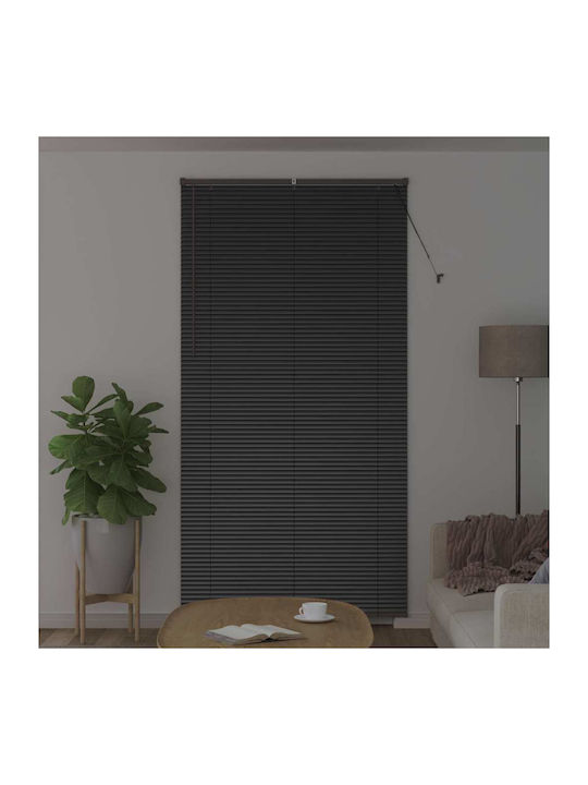 vidaXL Shade Blind Aluminum in Black Color L120xH220cm