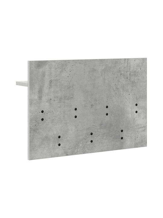 vidaXL Wooden Wall Hanger Gray 60x12x40cm 1pc