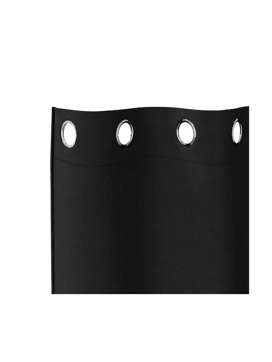 vidaXL vidaXL Vorhänge mit Grommets Schwarz 140x245cm