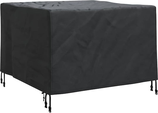 vidaXL Waterproof Dining Table Cover Black 99x99x60cm