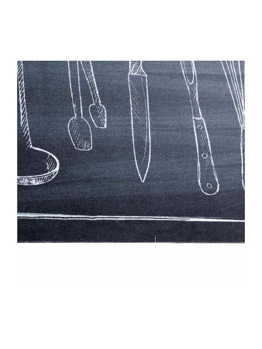 vidaXL Küchenmatte Läufer 180x60cm 42013431 Schwarze