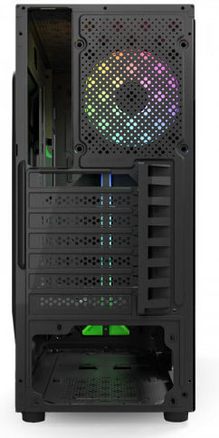NJOY Anil Gaming Middle Tower Carcasă Calculator cu Fereastră Laterală și Iluminare RGB Negru