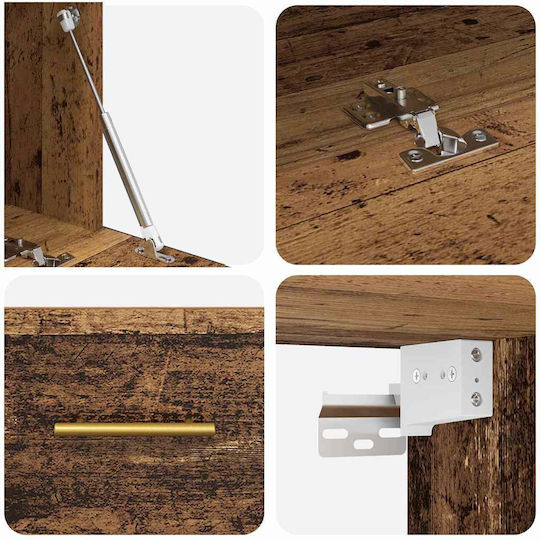 vidaXL Bathroom Cabinet L100xW36.5xH35cm Brown