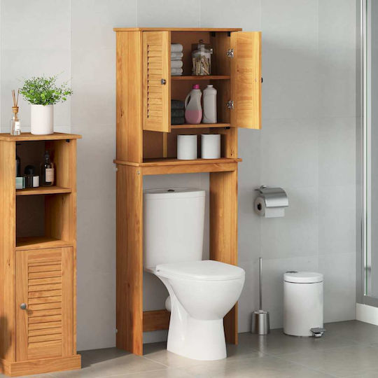 vidaXL Bathroom Cabinet L60xW27xH161cm Brown