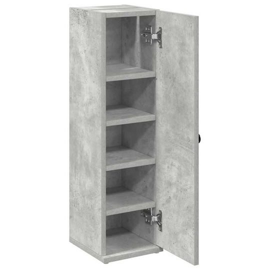 vidaXL Floor Bathroom Column Cabinet L20.5xD22xH72cm Gray