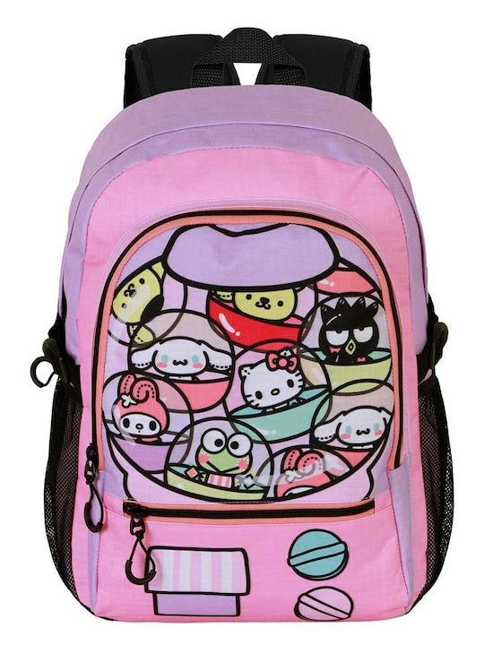 Karactermania Hello Kitty Gashapon Adaptable Σχολική Τσάντα Πλάτης Ροζ