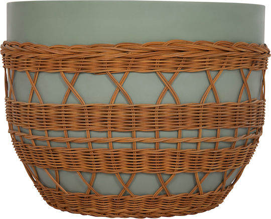 Round Central Coffee Table Fiber Green 56x56x47 cm