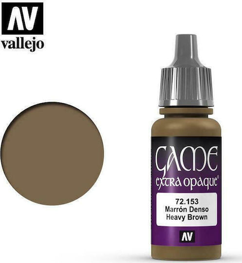 Acrylicos Vallejo Game Extra Opaque Χρώμα Μοντελισμού Heavy Brown 17ml
